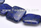 CLA02 Square 20*20mm deep blue dyed lapis lazuli gemstone beads