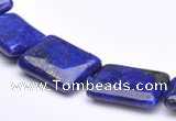 CLA04 15*20mm rectangle deep blue dyed lapis lazuli stone beads