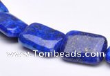 CLA06 Blue 13*18mm rectangle dyed lapis lazuli gemstone beads