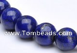 CLA09 6mm round deep blue dyed lapis lazuli beads wholesale