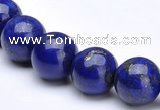 CLA16 Deep blue dyed lapis lazuli 20mm round beads wholesale