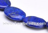 CLA37 18*25mm deep blue dyed lapis lazuli flat oval beads