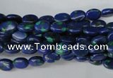 CLA418 15.5 inches 5*7mm oval synthetic lapis lazuli beads