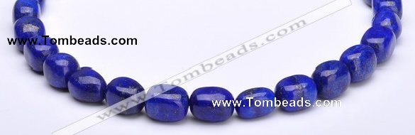 CLA42 10*10*15mm egg-shaped deep blue dyed lapis lazuli beads