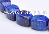 CLA43 9*9*18mm barrel deep blue dyed lapis lazuli beads