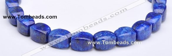 CLA43 9*9*18mm barrel deep blue dyed lapis lazuli beads