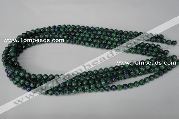 CLA479 15.5 inches 6mm round synthetic lapis lazuli beads