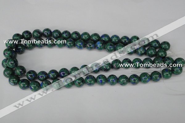 CLA481 15.5 inches 10mm round synthetic lapis lazuli beads