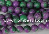 CLA490 15.5 inches 8mm round synthetic lapis lazuli beads