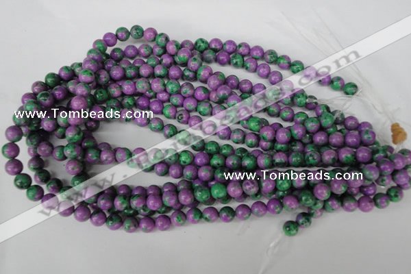 CLA490 15.5 inches 8mm round synthetic lapis lazuli beads