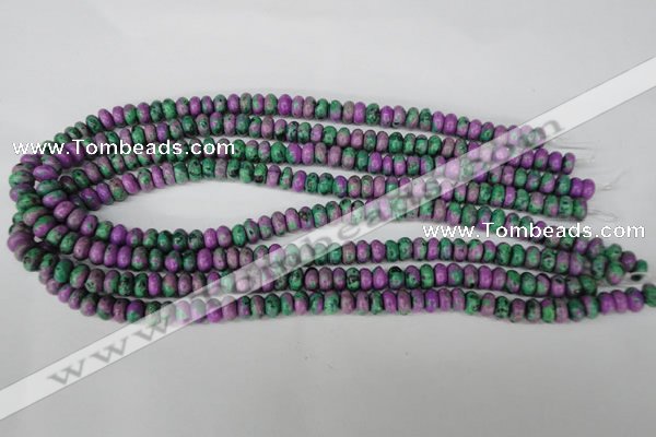 CLA498 15.5 inches 5*8mm rondelle synthetic lapis lazuli beads