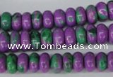 CLA499 15.5 inches 5*10mm rondelle synthetic lapis lazuli beads