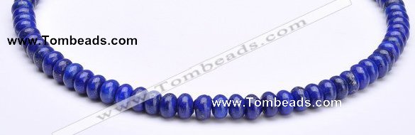 CLA50 5*8mm roundel deep blue dyed lapis lazuli beads Wholesale