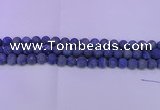 CLA60 15.5 inches 4mm round matte lapis lazuli beads