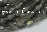 CLB08 16 inches 6*8mm faceted teardrop labradorite beads wholesale