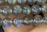 CLB1015 15.5 inches 5mm round labradorite gemstone beads