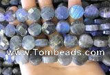 CLB1024 15.5 inches 14mm faceted coin labradorite gemstone beads