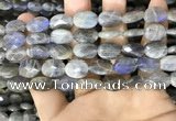 CLB1042 15.5 inches 10*14mm faceted oval labradorite beads wholesale