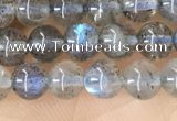 CLB1056 15.5 inches 4mm round labradorite gemstone beads