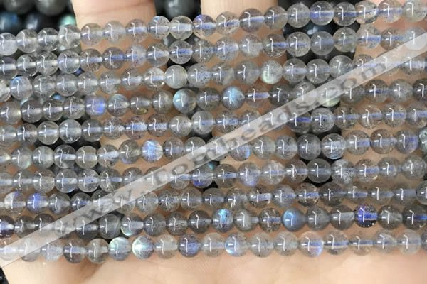 CLB1056 15.5 inches 4mm round labradorite gemstone beads