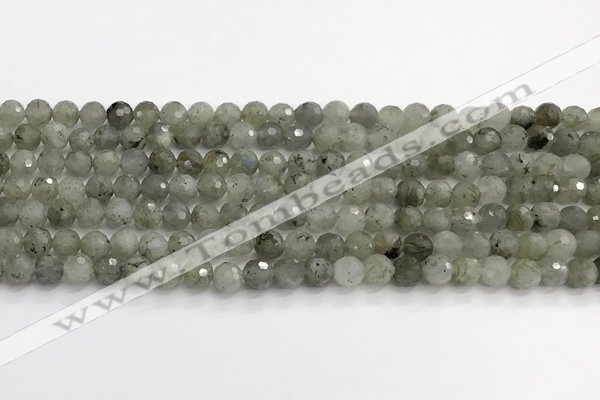 CLB1075 15.5 inches 6mm faceted round labradorite beads