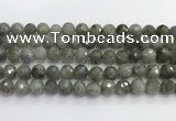 CLB1077 15.5 inches 10mm faceted round labradorite beads