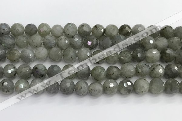 CLB1077 15.5 inches 10mm faceted round labradorite beads