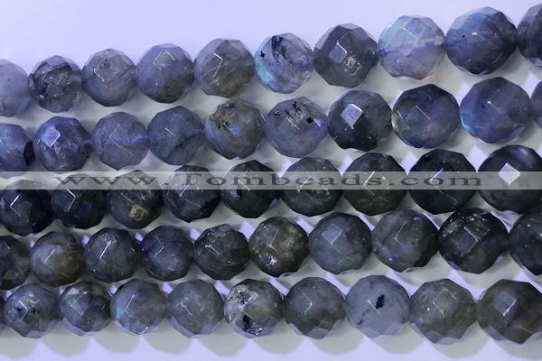 CLB1096 15.5 inches 8mm faceted round labradorite gemstone beads