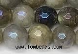 CLB1121 15 inches 8mm faceted round AB-color labradorite beads