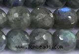 CLB1141 15 inches 8mm faceted round labradorite gemstone beads