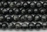 CLB1165 15 inches 4mm round hornblende beads