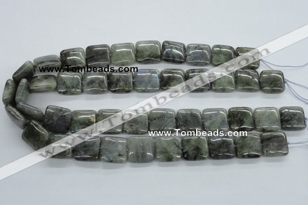 CLB117 15.5 inches 18*18mm square labradorite gemstone beads wholesale