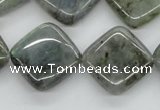CLB120 15.5 inches 20*20mm diamond labradorite gemstone beads wholesale