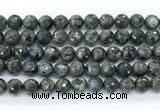 CLB1212 15.5 inches 8mm faceted round black labradorite gemstone beads