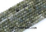 CLB1230 15.5 inches 4mm faceted round labradorite gemstone beads