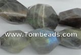 CLB128 15.5 inches labradorite nuggets faceted gemstone beads wholesale