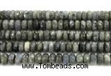 CLB1284 15.5 inches 6*12mm faceted rondelle labradorite beads