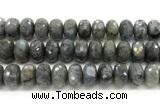 CLB1288 15.5 inches 12*20mm faceted rondelle labradorite beads