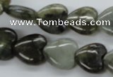 CLB130 15.5 inches 14*14mm heart labradorite gemstone beads wholesale