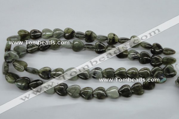 CLB130 15.5 inches 14*14mm heart labradorite gemstone beads wholesale