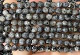 CLB1301 15 inches 6mm faceted round black labradorite beads wholesale