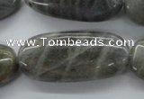 CLB136 15.5 inches 20*40mm oval labradorite gemstone beads