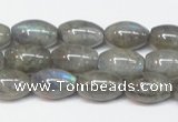 CLB150 15.5 inches 8*12mm rice labradorite gemstone beads