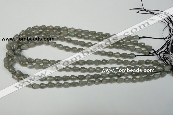CLB152 15.5 inches 7*9mm teardrop labradorite gemstone beads