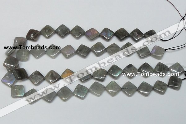 CLB153 15.5 inches 10*10mm diamond labradorite gemstone beads