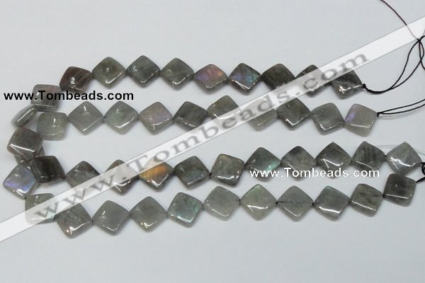 CLB154 15.5 inches 12*12mm diamond labradorite gemstone beads