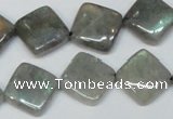 CLB155 15.5 inches 14*14mm diamond labradorite gemstone beads