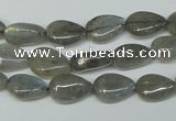 CLB156 15.5 inches 8*12mm flat teardrop labradorite gemstone beads