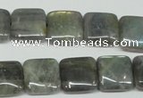 CLB164 15.5 inches 14*14mm square labradorite gemstone beads