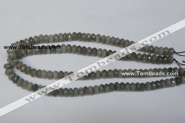 CLB179 15.5 inches 5*8mm faceted rondelle labradorite beads